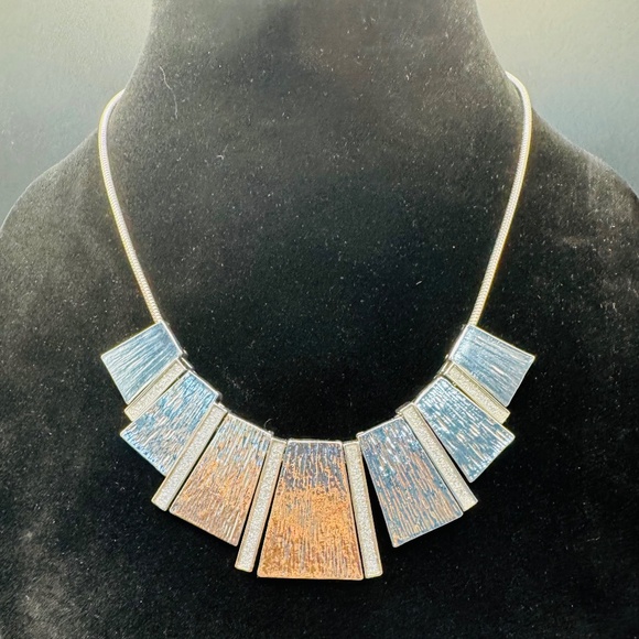 3 Piece Silver Necklace, Earrings, And Ring Set - Picture 1 of 8